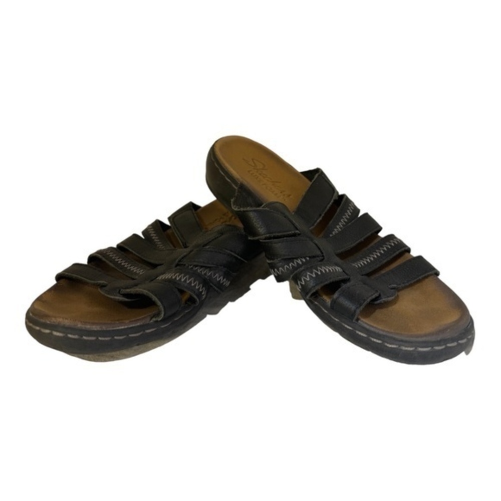 Skechers Womens Passenger Greek Islands Slide Sandal Luxe Foam Size 8